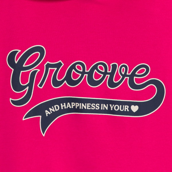 سويت شيرت دون أكمام باللون الوردي للفتيات